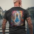 Alice In Wonderland Trippy Rainbow Men's T-shirt Back Print Gifts for Old Men