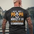 Alles Gute Papa Wünscht Dir Dein Beste Schwimmer Father's Day T-Shirt mit Rückendruck Geschenke für alte Männer