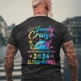 Aloha-Hawaii Vacation Family Cruise 2024 Matching Group Men's T-shirt Back Print Gifts for Old Men