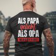 Als Papa Geliebt Als Opaergöttert German L S T-Shirt mit Rückendruck Geschenke für alte Männer