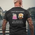 Altenpflege Care Humour Slogan T-Shirt mit Rückendruck Geschenke für alte Männer