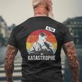 Alter Katastrophe Lustiger Spruch Vintage Retro T-Shirt mit Rückendruck Geschenke für alte Männer