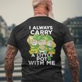I Always Carry A Little Pot With Me St Patricks Day Men's T-shirt Back Print Gifts for Old Men