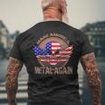 Make America Heavy Metal Great Again Men's T-shirt Back Print Gifts for Old Men
