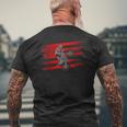 American Flag Motocross Apparel Motocross Dirt Bike Men's T-shirt Back Print Gifts for Old Men