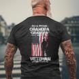 American Flag Us Grandpa Vet Veterans Day Mens Back Print T-shirt Gifts for Old Men