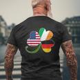 American German And Irish Roots Dna Men's T-shirt Back Print Gifts for Old Men