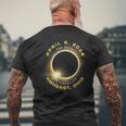 Amherst Ohio Solar Eclipse Totality April 8 2024 Souvenir Men's T-shirt Back Print Gifts for Old Men