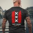 Amsterdam Netherlands Dutch Vintage T-Shirt mit Rückendruck Geschenke für alte Männer