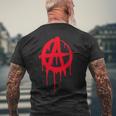 Anarchy Anarchy Symbol Sign Punk Rock T-Shirt mit Rückendruck Geschenke für alte Männer