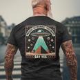 Ancient Astronaut Theorists Say Yes Alien Ufo Theory Men's T-shirt Back Print Gifts for Old Men