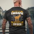 Andere Gehen Zur Therapie Ich Gehe Zu Meinen Ziegen Black T-Shirt mit Rückendruck Geschenke für alte Männer
