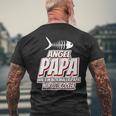 Angel Angler Papa Spruch Wie Ein Normaler Papa Nur Cooler T-Shirt mit Rückendruck Geschenke für alte Männer