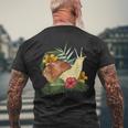 Animal Garden Snail T-Shirt mit Rückendruck Geschenke für alte Männer