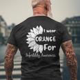 In April We Wear Orange Infertility Awareness Sunflower Men's T-shirt Back Print Gifts for Old Men