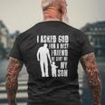 I Asked God For A Best Friend He Sent Me My Son Father's Day Mens Back Print T-shirt Gifts for Old Men