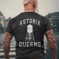 Astoria Queens Nyc Neighborhood New Yorker Water Tower Men's T-shirt Back Print Gifts for Old Men