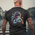 Astronaut Planets Astronaut Science Space Men's T-shirt Back Print Gifts for Old Men