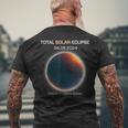 Astronomy Once In A Lifetime Eclipse Minimalistic Solar Ecli Men's T-shirt Back Print Gifts for Old Men