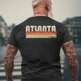 Atlanta Tx Texas City Home Roots Regalo Retro 70S 80S Camiseta Hombre Estampado Espalda Regalos para ancianos