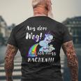 Aus Dem Weg Ich Muss Kacken With Kacken T-Shirt mit Rückendruck Geschenke für alte Männer