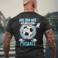Aus Dem Weg Ich Muss Zum Football T-Shirt mit Rückendruck Geschenke für alte Männer