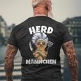 'Aus Meerkat Wird Herdmännchen Wortspiel Cooking Outfit Black T-Shirt mit Rückendruck Geschenke für alte Männer