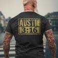 Austin 3 16 Classic American Distressed Vintage Men's T-shirt Back Print Gifts for Old Men