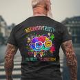 Autism Awareness Neurodiversity Celebrate The Spectrum Brain Men's T-shirt Back Print Gifts for Old Men
