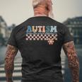 Autism Awareness Autism Seeing The World Differently Men's T-shirt Back Print Gifts for Old Men