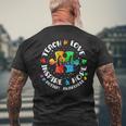 Autism Awareness Teach Hope Love Inspire Teacher Men's T-shirt Back Print Gifts for Old Men