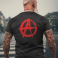 Avec Symbole De L'anarchie Poche Cool Motif Graffiti T-shirt imprimé au dos Cadeaux pour les vieillards