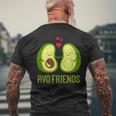 Avocado Friends T-Shirt mit Rückendruck Geschenke für alte Männer
