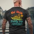 Aw Ship It's A Family Trip Cruise Vacation Beach 2024 Men's T-shirt Back Print Gifts for Old Men