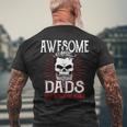 Awesome Dad's Have Tattoos Father Son Daughter Dad Daddy Men's T-shirt Back Print Gifts for Old Men
