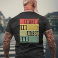 Awesome Jiu Jitsu Dad Mens Back Print T-shirt Gifts for Old Men