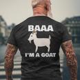 Baa I'm A Goat Costume Animal Goat Men's T-shirt Back Print Gifts for Old Men
