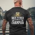 Back To Back Fantasy Football Champion League For Men Men's T-shirt Back Print Gifts for Old Men