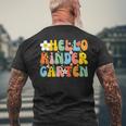 Back To School Hello Kindergarten Squad Teachers & Students Men's T-shirt Back Print Gifts for Old Men