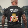 Bagel King Bagel Lover Cute Bagel T-Shirt mit Rückendruck Geschenke für alte Männer