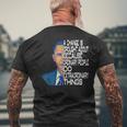 Barack Obama 44Th Usa President Political Quotes Men's T-shirt Back Print Gifts for Old Men