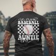 In My Baseball Auntie Era Baseball Auntie Mother's Day Men's T-shirt Back Print Gifts for Old Men