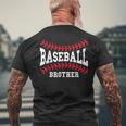 Baseball Brother Laces Little League Big Bro Matching Family Men's T-shirt Back Print Gifts for Old Men