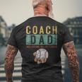 Baseball Coach Dad Like A Normal Dad Only Cooler Fathers Day Men's T-shirt Back Print Gifts for Old Men