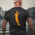 Basketball Jumpshot Graphic Gym Workout Mens Back Print T-shirt Gifts for Old Men