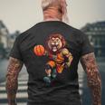 Basketball Lion T-Shirt mit Rückendruck Geschenke für alte Männer