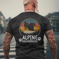 Basset Alpindackel Papa Wieneratertag T-Shirt mit Rückendruck Geschenke für alte Männer