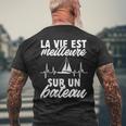 Bateau Àoile Bateaux Laie Est Meilleure Sur Un Bateau T-shirt imprimé au dos Cadeaux pour les vieillards