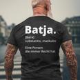 Batja Papaateratertag Russland Russisch Russe T-Shirt mit Rückendruck Geschenke für alte Männer