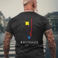 The Bauhausart Logo 100Th Anniversary Of The School Men's T-shirt Back Print Gifts for Old Men